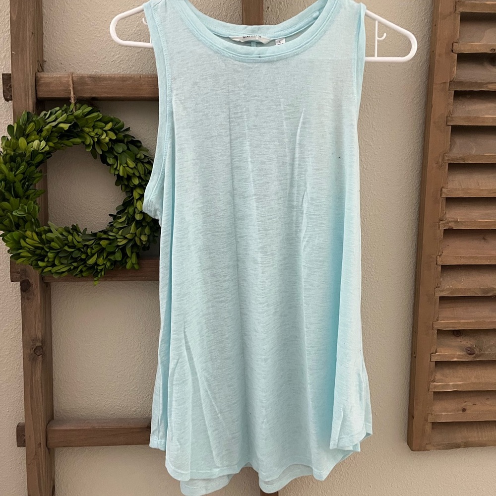 Athleta Sky Blue Muscle Tee
